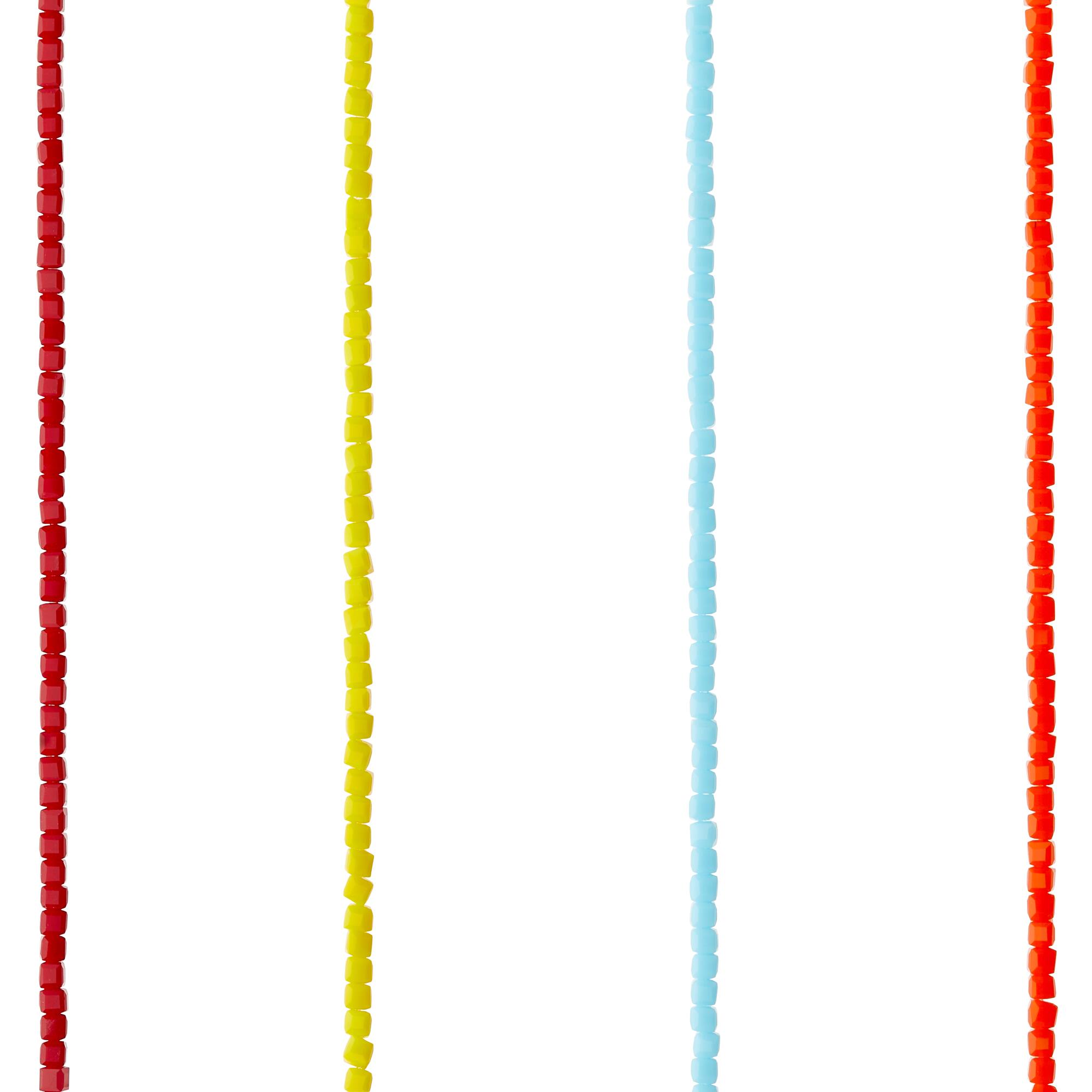 Multicolor Glass Cube Beads, 3mm by Bead Landing™